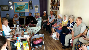 Группа паломников из Омска у нас в офисе
