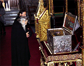 Старец схиархимандрит Илий, духовник Патриарха Кирилла в храме св. Лазаря